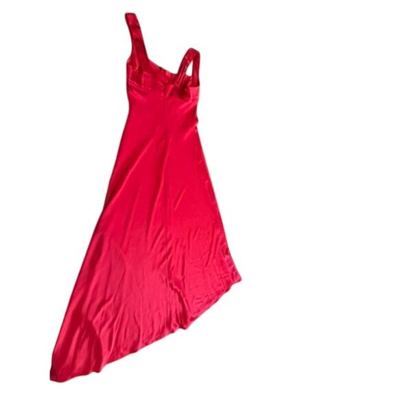 "CALVIN KLEIN" Maxi Satin Feel Prom Dress SZ 6 Formal Y2K 2000s Dance Princess - Picture 11 of 12